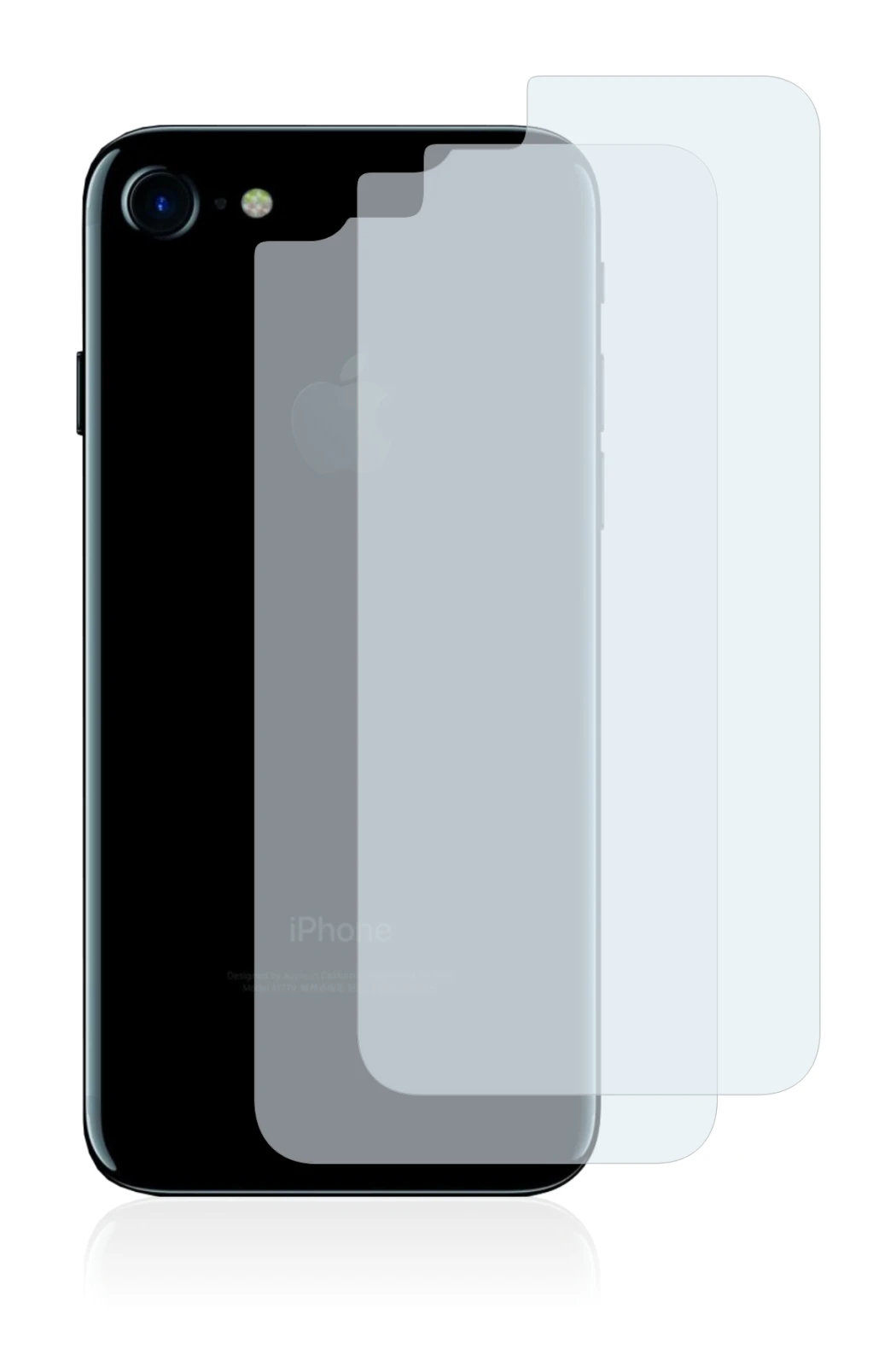 Immagine del dispositivo Apple iPhone 7 Posteriore (intera superficie) con un'ampia varietà di protezioni per lo schermo.