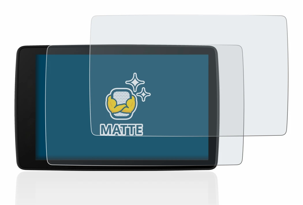 Immagine del dispositivo BMW Motorrad Navigator VI con un'ampia varietà di protezioni per lo schermo.