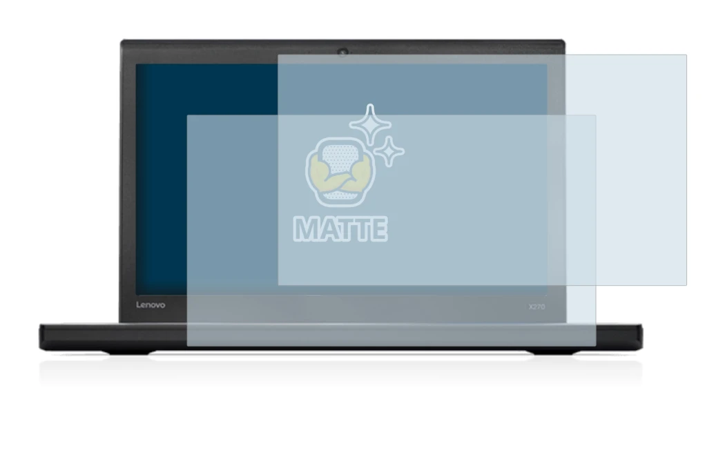 Immagine del dispositivo Lenovo ThinkPad X270 con un'ampia varietà di protezioni per lo schermo.
