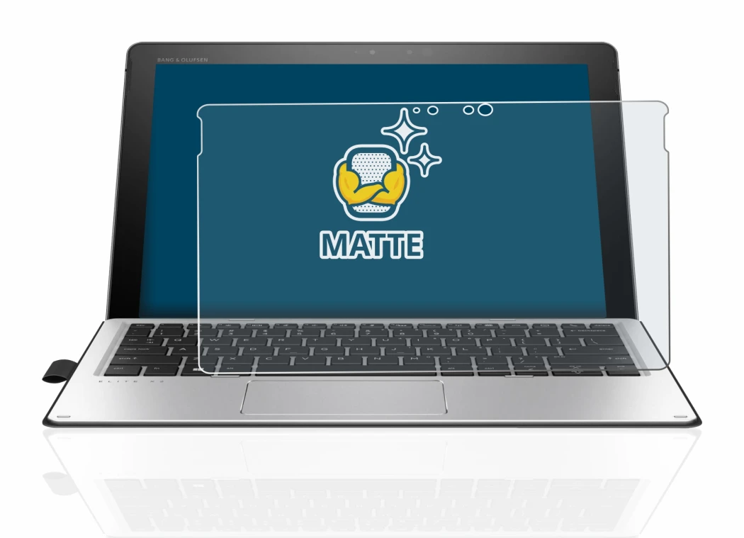 Immagine del dispositivo HP Elite x2 1012 G2 con un'ampia varietà di protezioni per lo schermo.