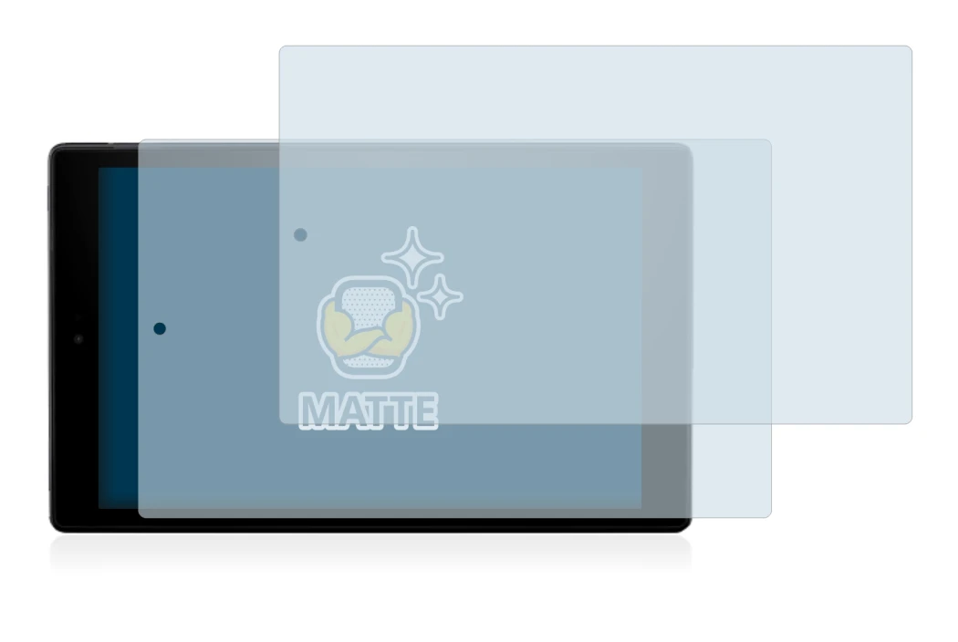 Immagine del dispositivo Amazon Fire HD 10 2017 (7a Gen.) con un'ampia varietà di protezioni per lo schermo.