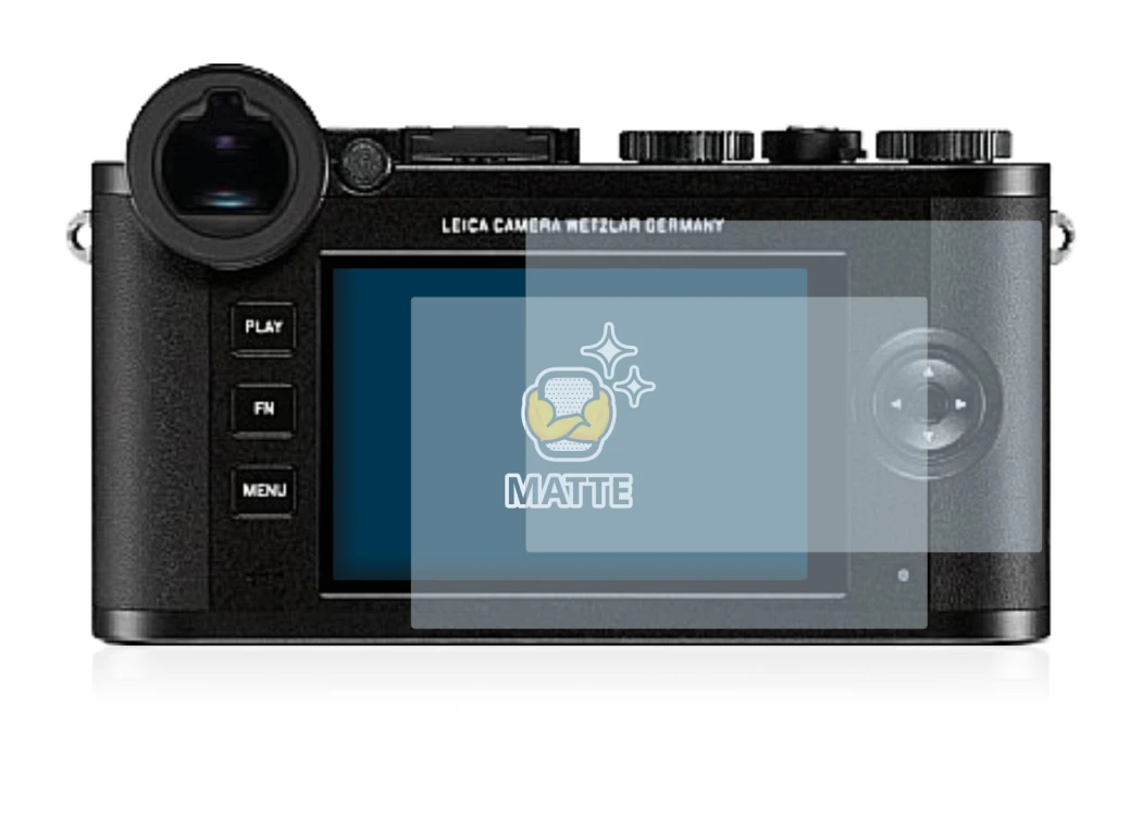 Immagine del dispositivo Leica CL con un'ampia varietà di protezioni per lo schermo.