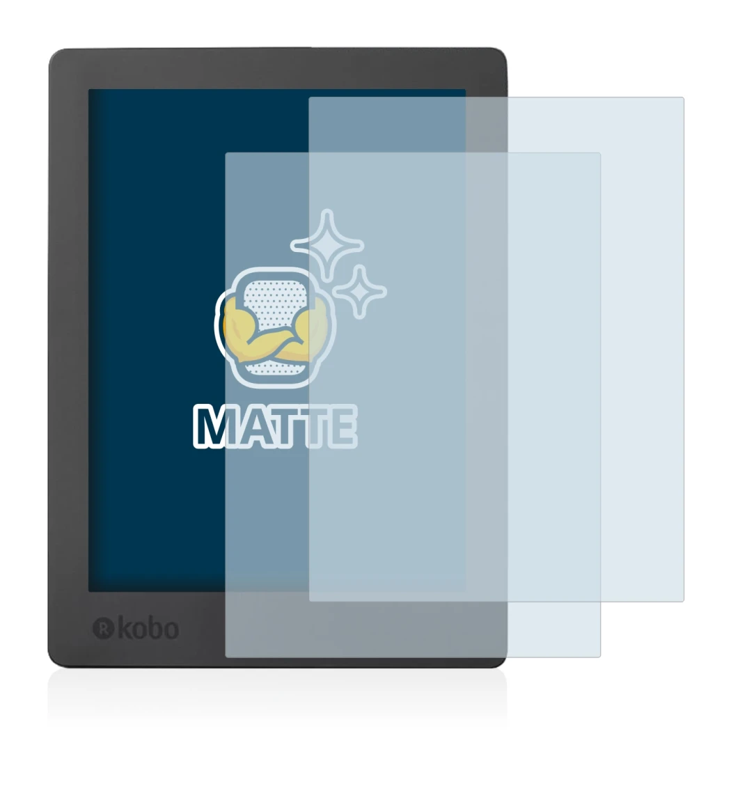 Immagine del dispositivo Kobo Aura H2O Edition 2 con un'ampia varietà di protezioni per lo schermo.