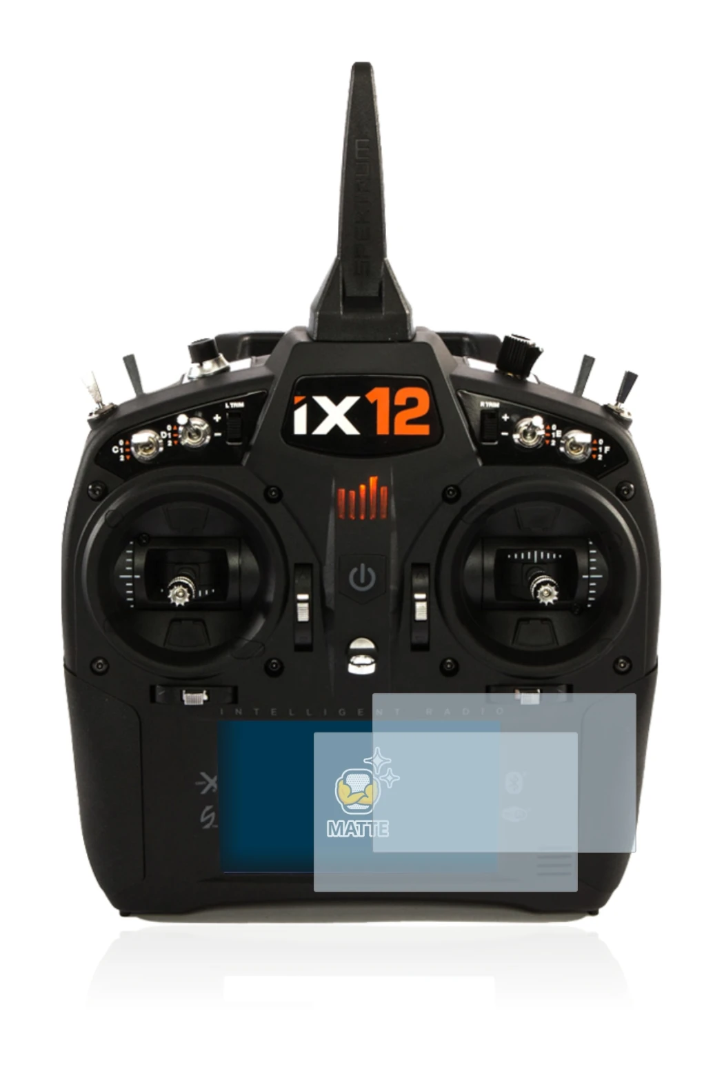 Immagine del dispositivo Spektrum IX12 con un'ampia varietà di protezioni per lo schermo.