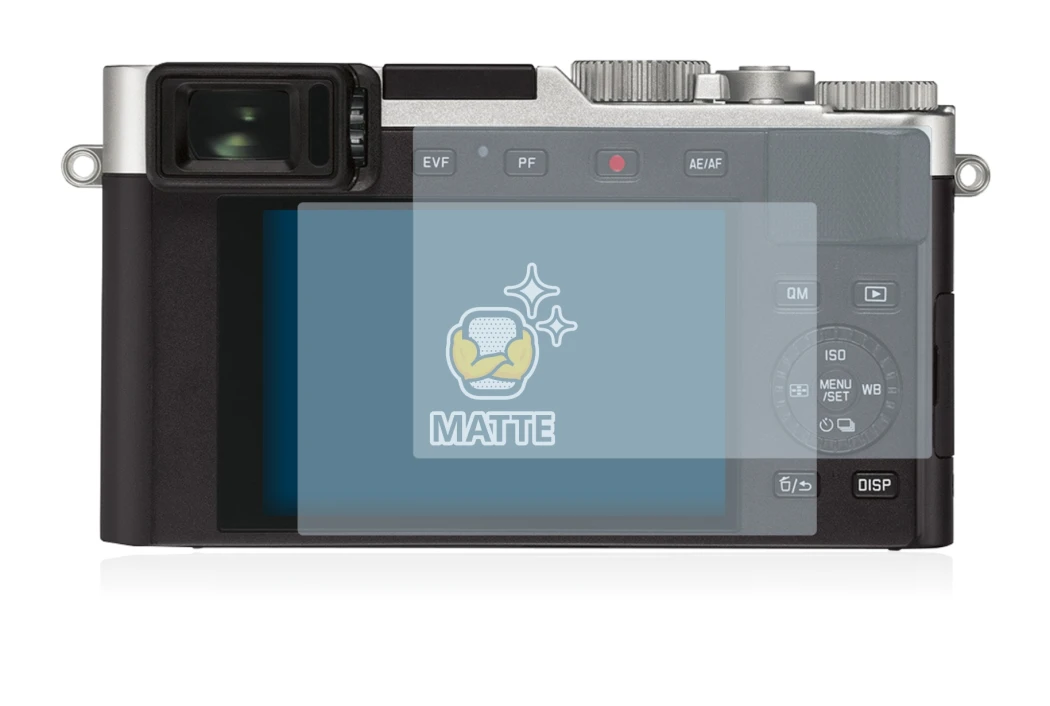Immagine del dispositivo Leica D-Lux 7 con un'ampia varietà di protezioni per lo schermo.
