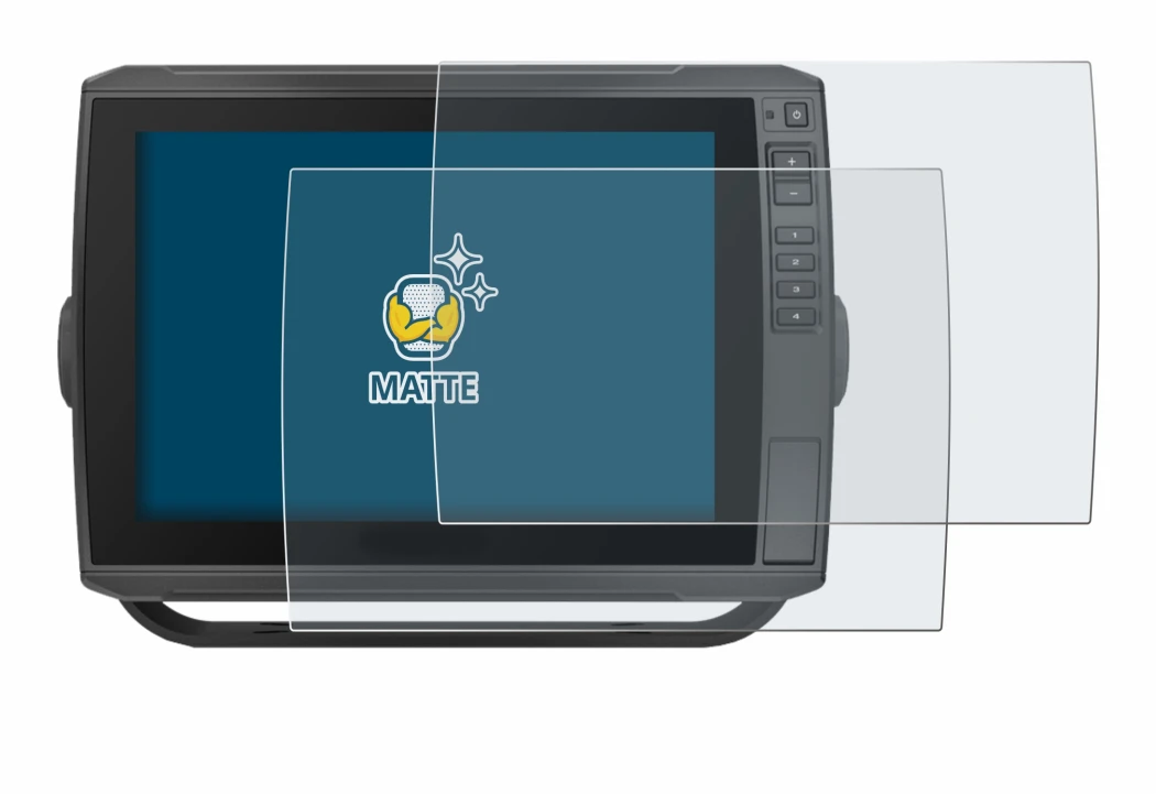 Immagine del dispositivo Garmin ECHOMAP Ultra 102sv con un'ampia varietà di protezioni per lo schermo.