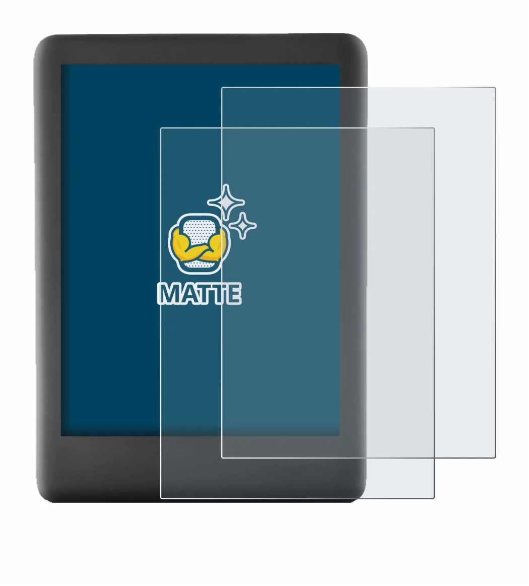 Immagine del dispositivo Amazon Kindle 2019 (10a Gen.) con un'ampia varietà di protezioni per lo schermo.
