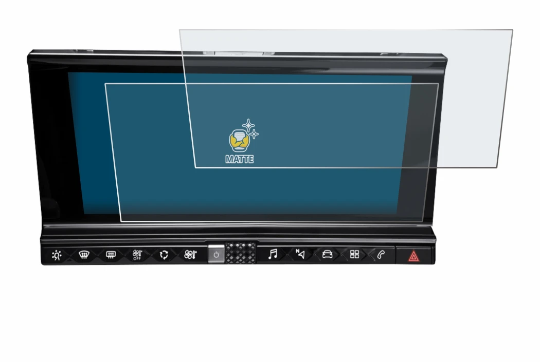 Immagine del dispositivo DS 7 Crossback Infotainmentsystem con un'ampia varietà di protezioni per lo schermo.