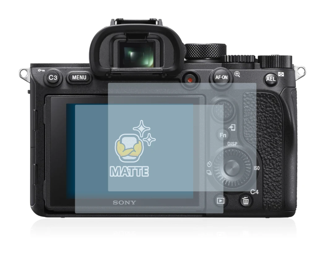 Immagine del dispositivo Sony Alpha 7R IV con un'ampia varietà di protezioni per lo schermo.