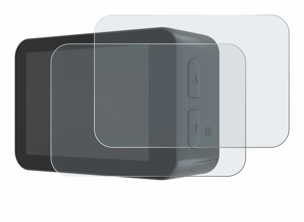 Immagine del dispositivo Akaso V50X con un'ampia varietà di protezioni per lo schermo.