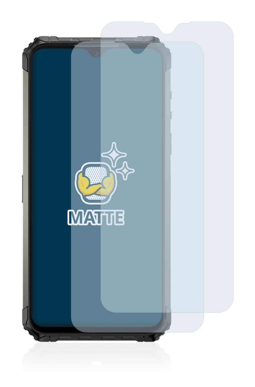 Immagine del dispositivo Ulefone Armor 7 con un'ampia varietà di protezioni per lo schermo.
