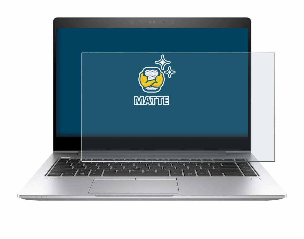 Immagine del dispositivo HP EliteBook 840 G6 con un'ampia varietà di protezioni per lo schermo.