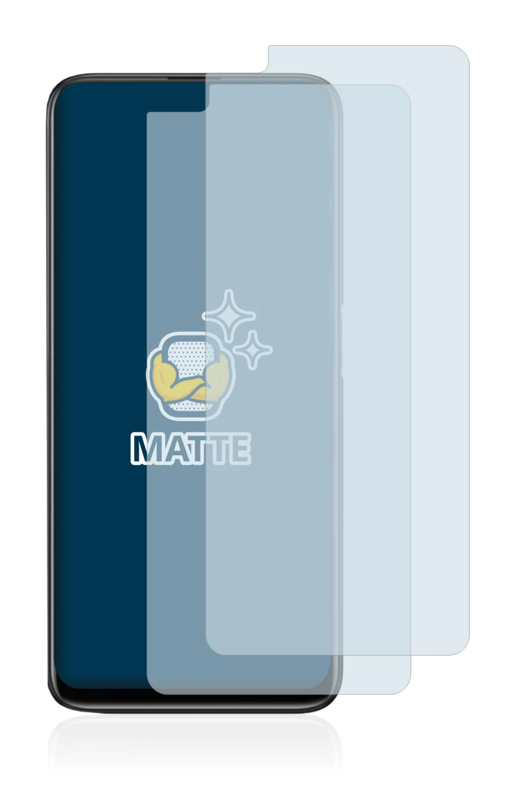 Immagine del dispositivo realme 6 Pro con un'ampia varietà di protezioni per lo schermo.