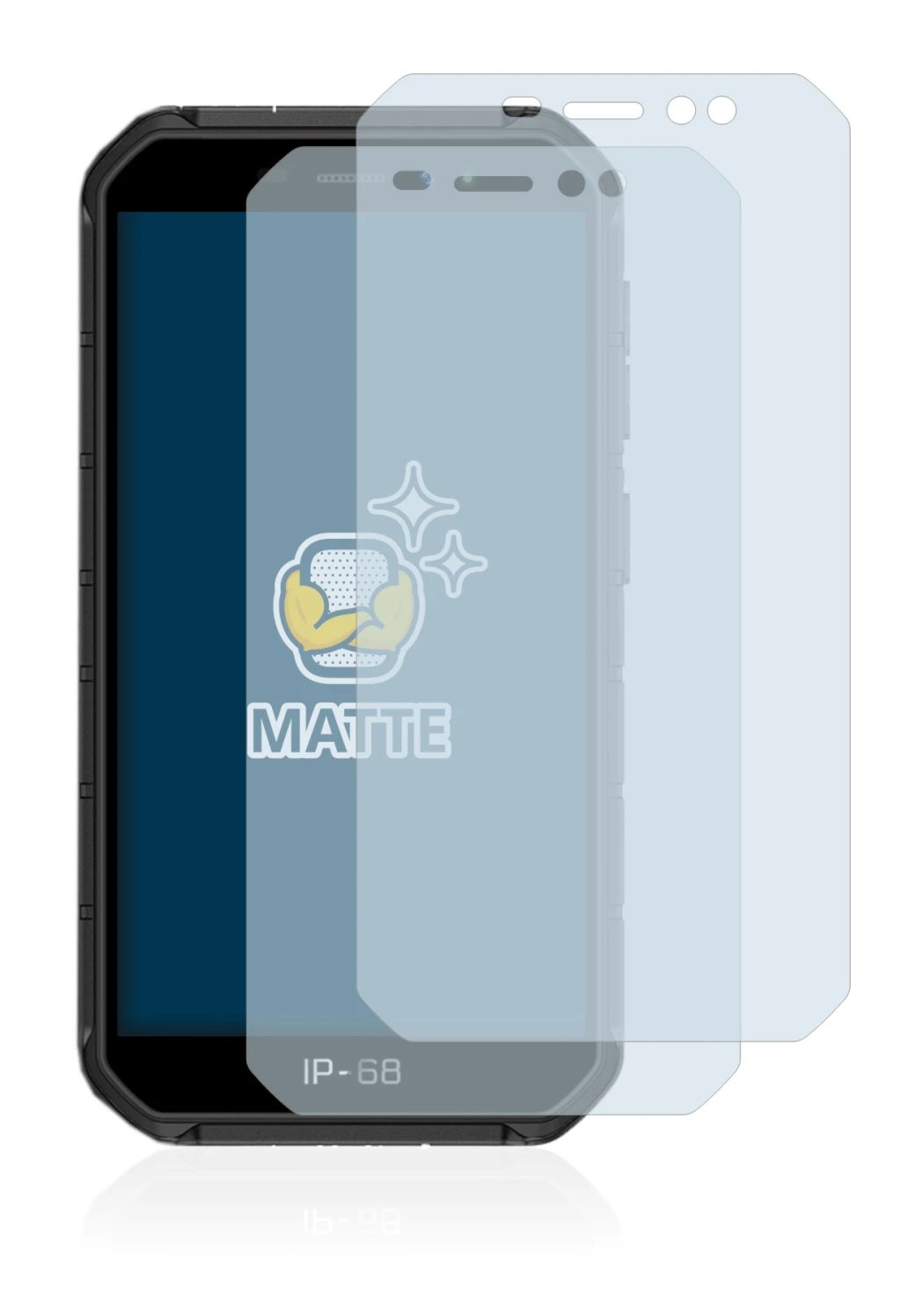 Immagine del dispositivo Ulefone Armor X7 con un'ampia varietà di protezioni per lo schermo.