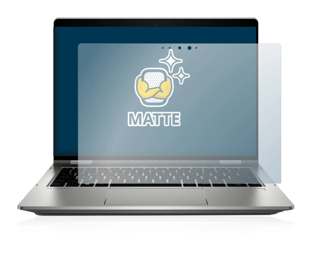 Immagine del dispositivo HP ProBook x360 435 G7 con un'ampia varietà di protezioni per lo schermo.