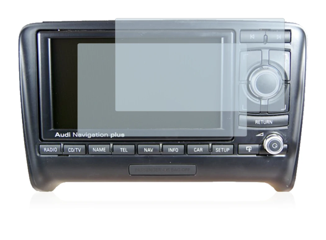 Immagine del dispositivo Audi TT 8J 2006-2014 RNS-E con un'ampia varietà di protezioni per lo schermo.