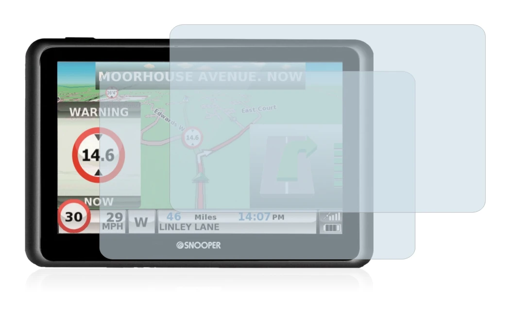 Immagine del dispositivo Snooper Truckmate S6900 con un'ampia varietà di protezioni per lo schermo.