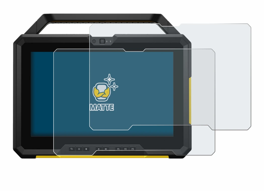 Immagine del dispositivo Dell Latitude 7220 con un'ampia varietà di protezioni per lo schermo.