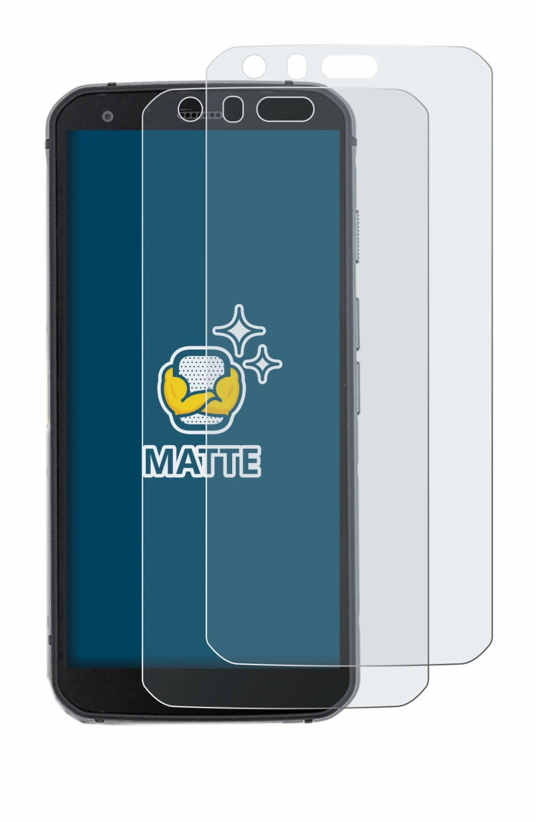 Immagine del dispositivo Caterpillar Cat S62 Pro con un'ampia varietà di protezioni per lo schermo.