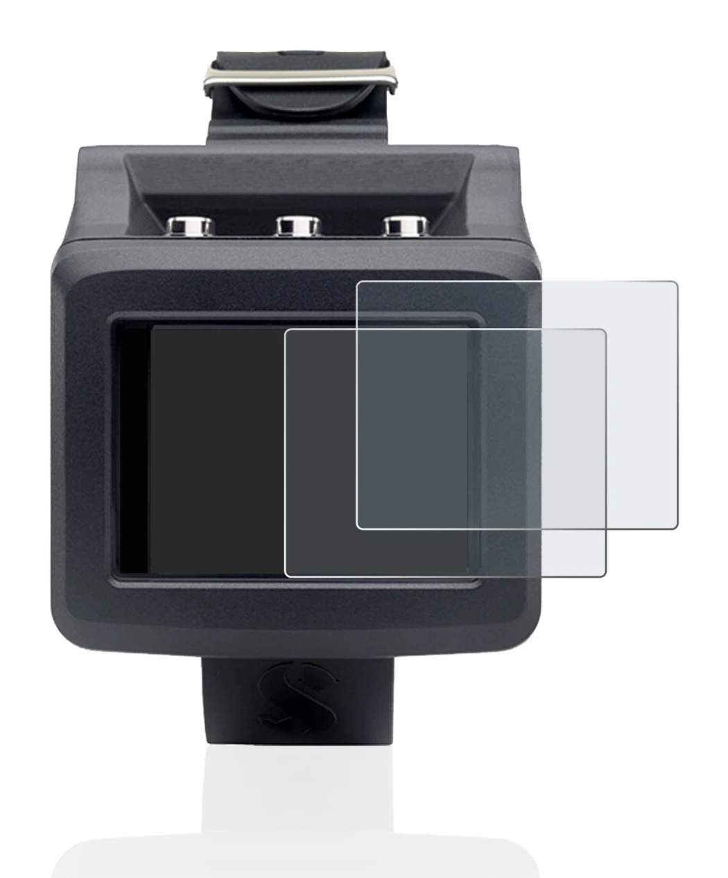 Immagine del dispositivo Uwatec Galileo G2 con un'ampia varietà di protezioni per lo schermo.