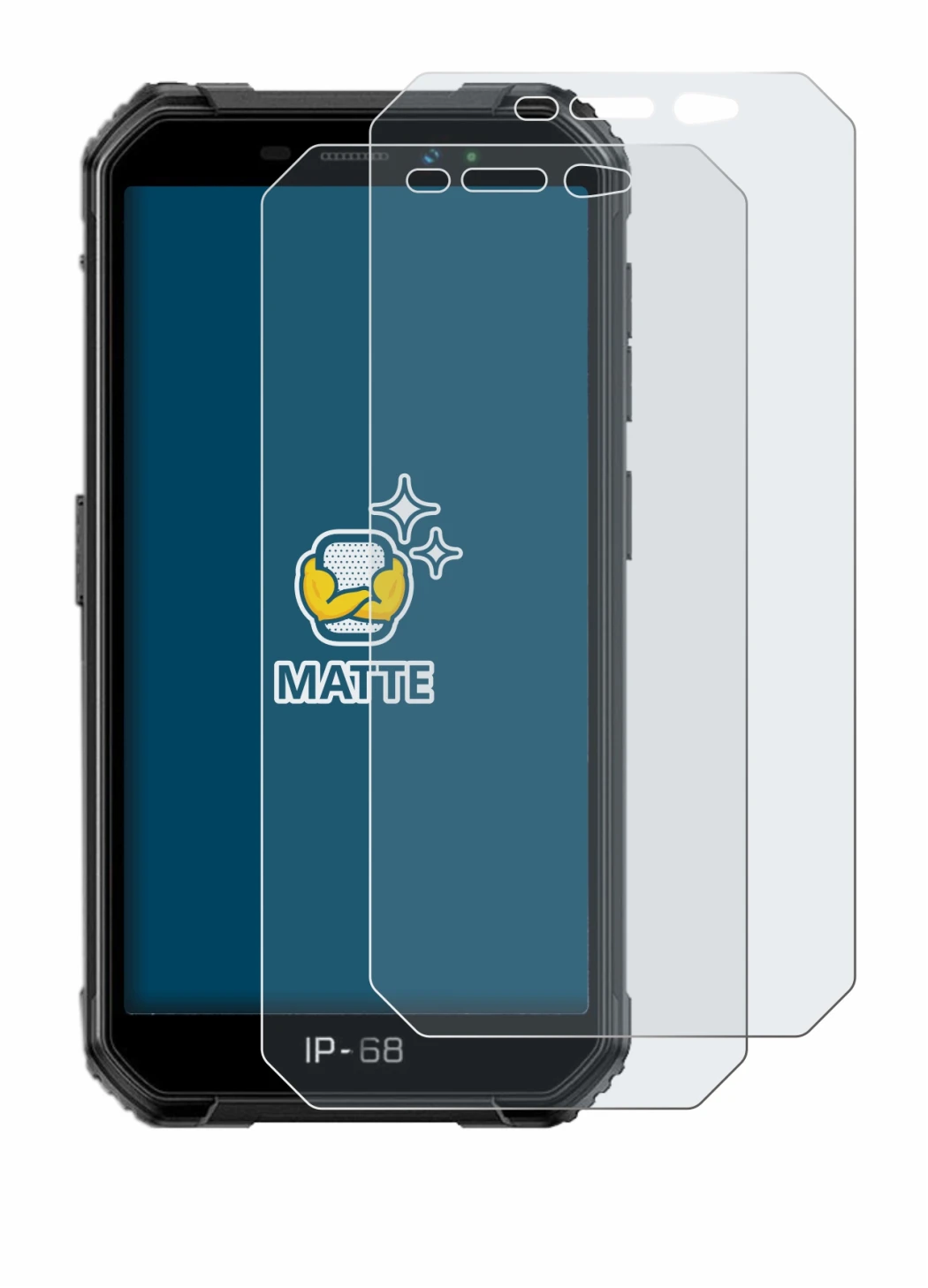 Immagine del dispositivo Ulefone Armor X6 con un'ampia varietà di protezioni per lo schermo.