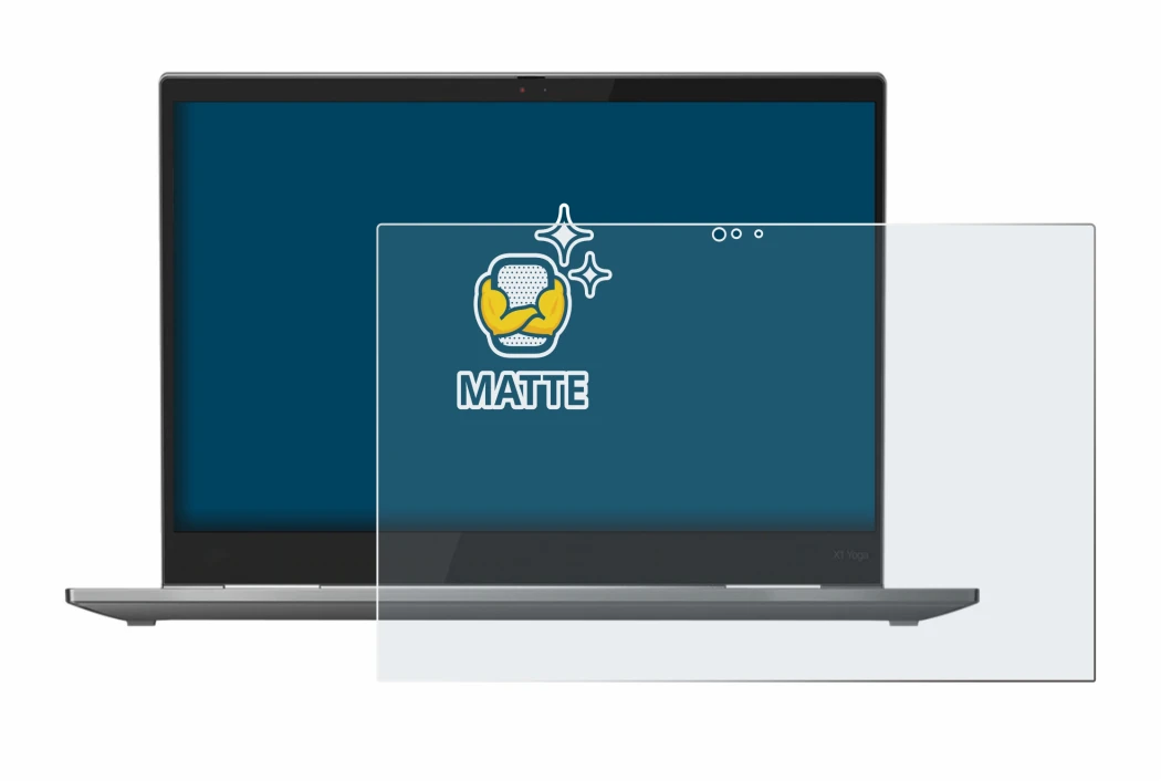Immagine del dispositivo Lenovo ThinkPad X1 Yoga (5a. Gen.) con un'ampia varietà di protezioni per lo schermo.