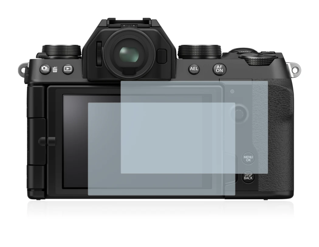 Immagine del dispositivo Fujifilm X-S10 con un'ampia varietà di protezioni per lo schermo.