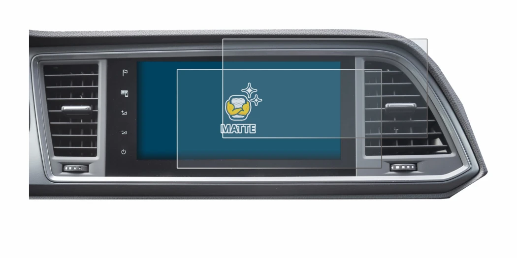 Immagine del dispositivo Seat Cupra Ateca Facelift 2021 MiB 3 con un'ampia varietà di protezioni per lo schermo.