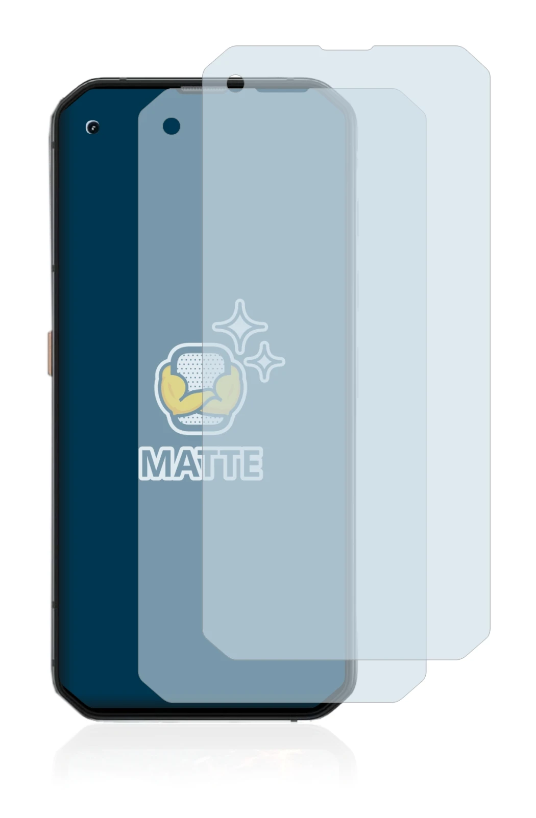 Immagine del dispositivo Blackview BL6000 Pro 5G con un'ampia varietà di protezioni per lo schermo.