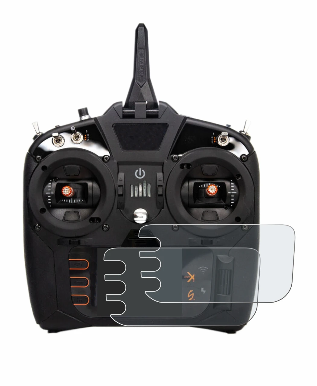 Immagine del dispositivo Spektrum NX8 con un'ampia varietà di protezioni per lo schermo.