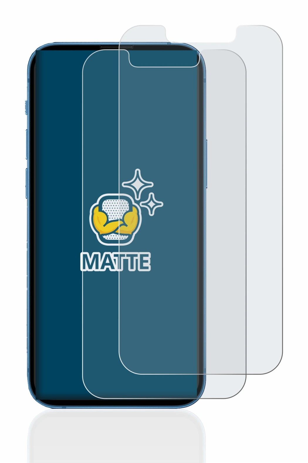 Immagine del dispositivo Apple iPhone 13 mini con un'ampia varietà di protezioni per lo schermo.