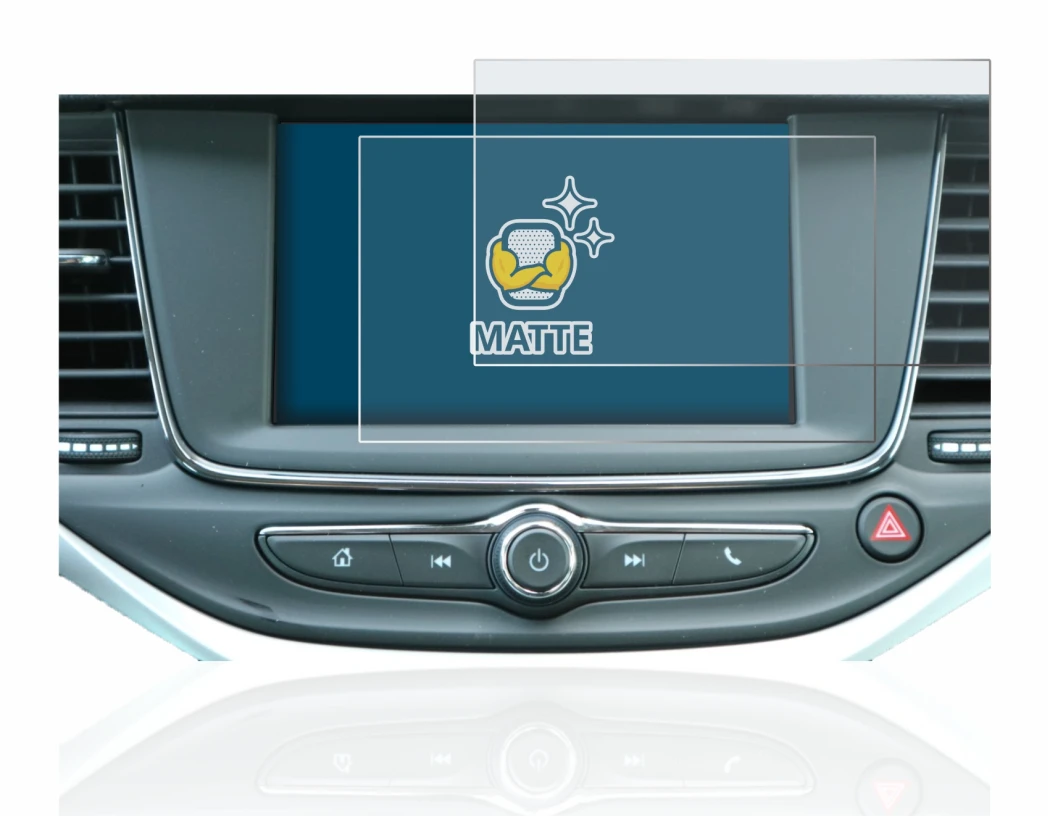 Immagine del dispositivo Opel Astra K IntelliLink R 4.0 2018 con un'ampia varietà di protezioni per lo schermo.