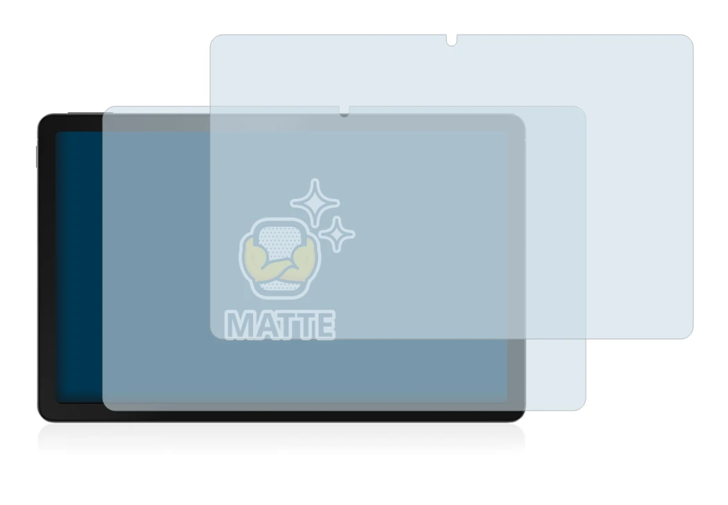 Immagine del dispositivo realme Pad con un'ampia varietà di protezioni per lo schermo.