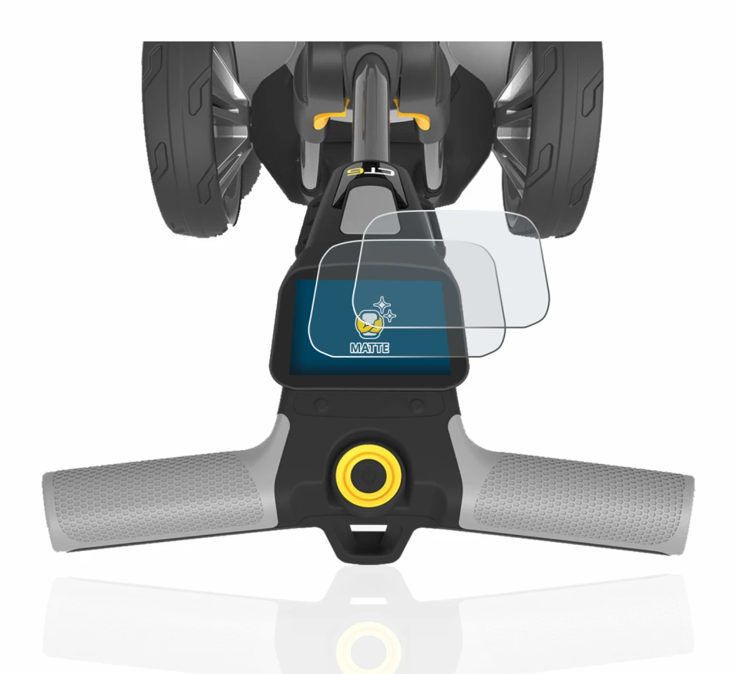 Immagine del dispositivo PowaKaddy CT6 con un'ampia varietà di protezioni per lo schermo.