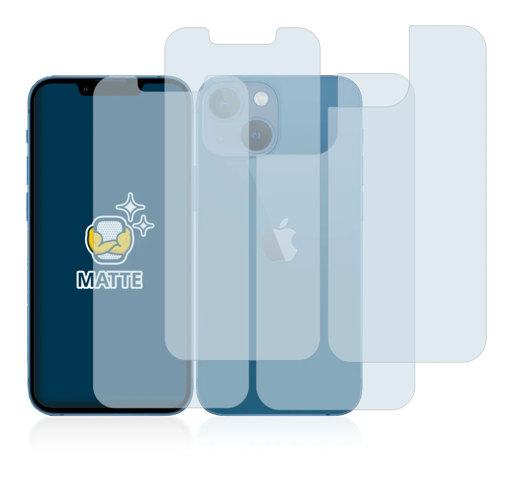 Immagine del dispositivo Apple iPhone 13 mini (Fronte+Retro) con un'ampia varietà di protezioni per lo schermo.