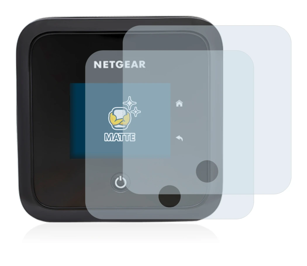 Immagine del dispositivo Netgear Nighthawk M5 con un'ampia varietà di protezioni per lo schermo.