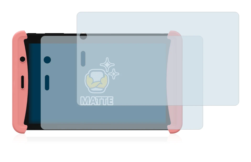 Immagine del dispositivo Kurio Tab Lite 2 con un'ampia varietà di protezioni per lo schermo.