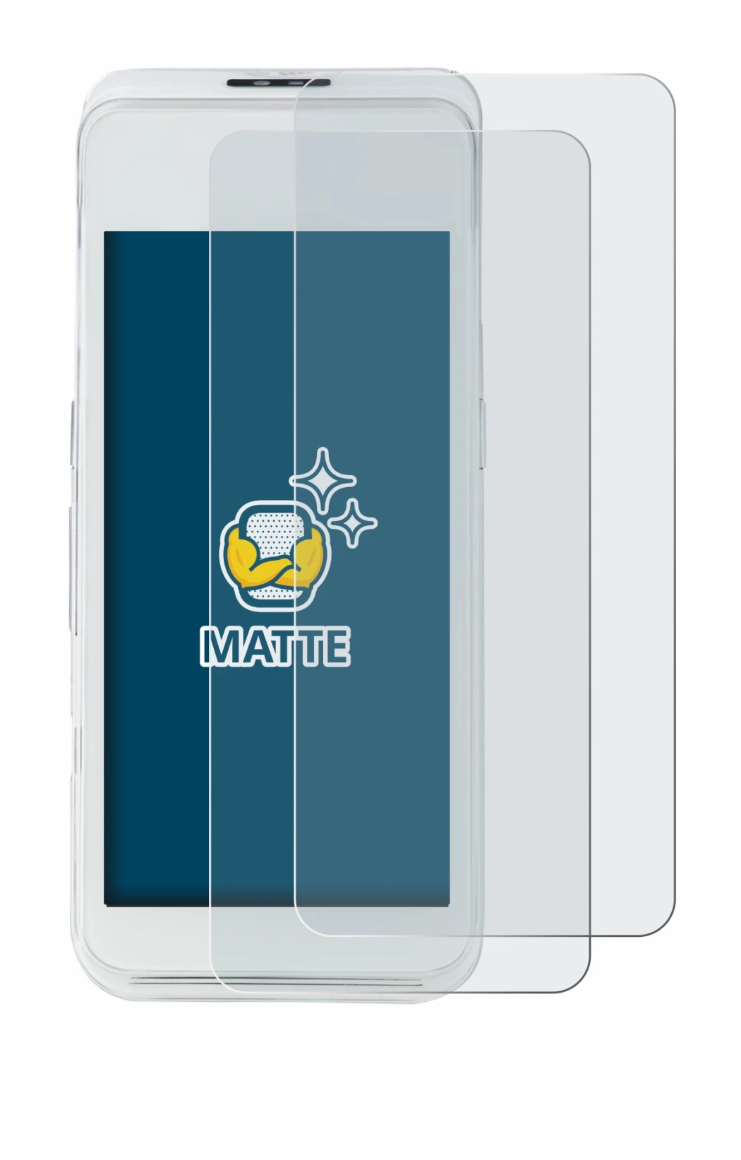 Immagine del dispositivo Pax A920 Pro con un'ampia varietà di protezioni per lo schermo.