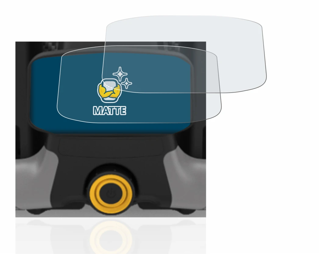 Immagine del dispositivo PowaKaddy CT8 con un'ampia varietà di protezioni per lo schermo.