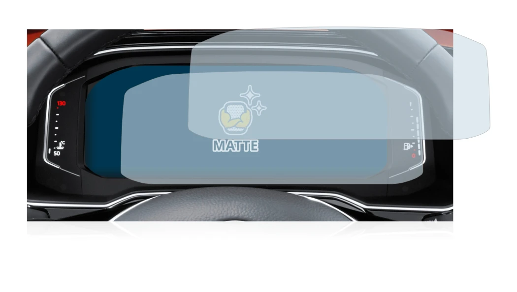 Immagine del dispositivo Volkswagen Tiguan 2021 Digital Cockpit Pro con un'ampia varietà di protezioni per lo schermo.