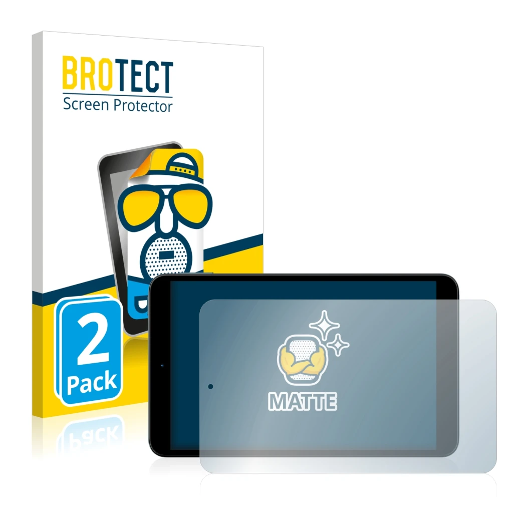 Parte frontale di una confezione del prodotto con il logo del marchio BROTECT. Accanto è raffigurato il dispositivo Nokia T10 