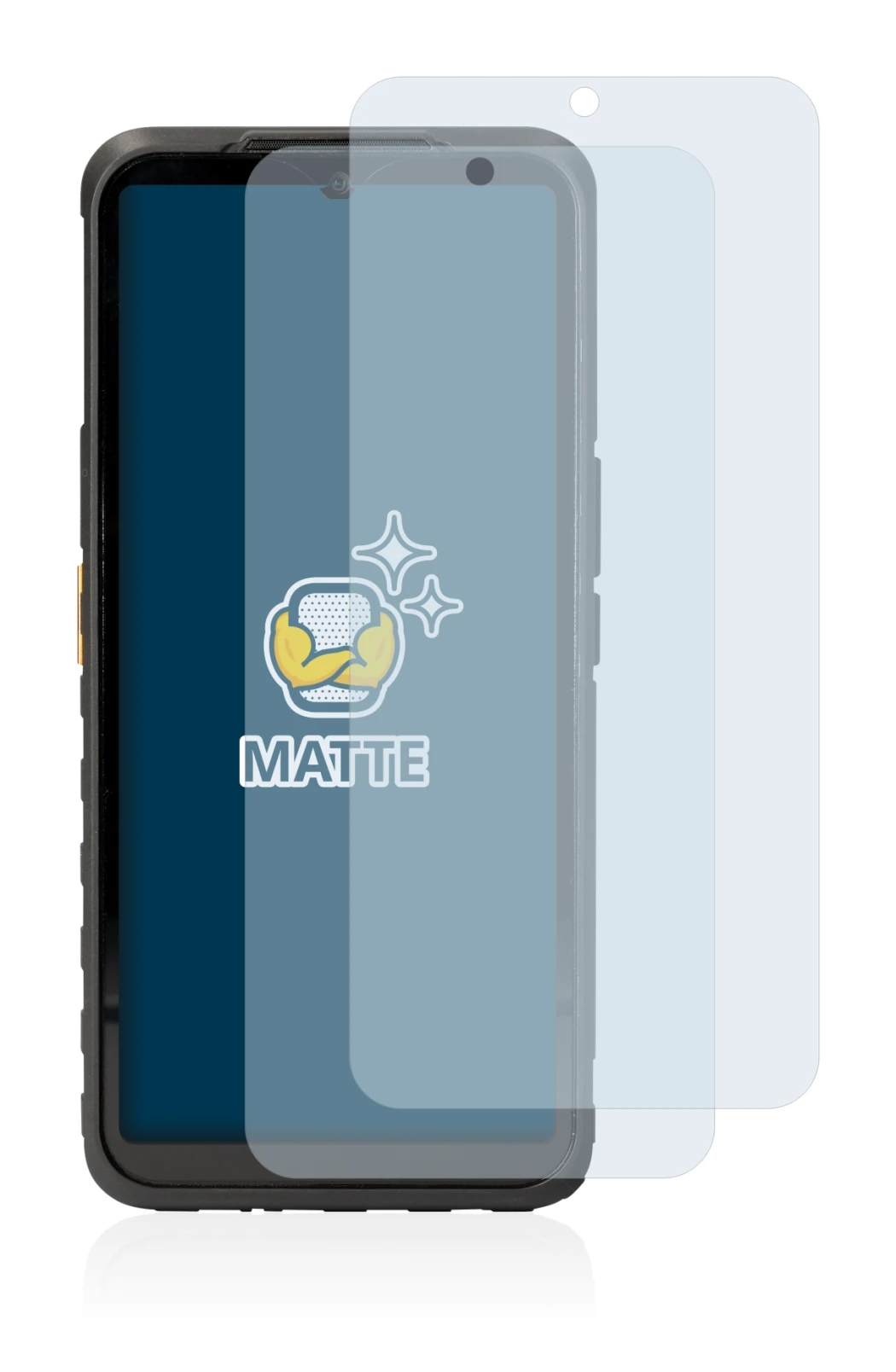 Immagine del dispositivo Caterpillar Cat S53 5G con un'ampia varietà di protezioni per lo schermo.