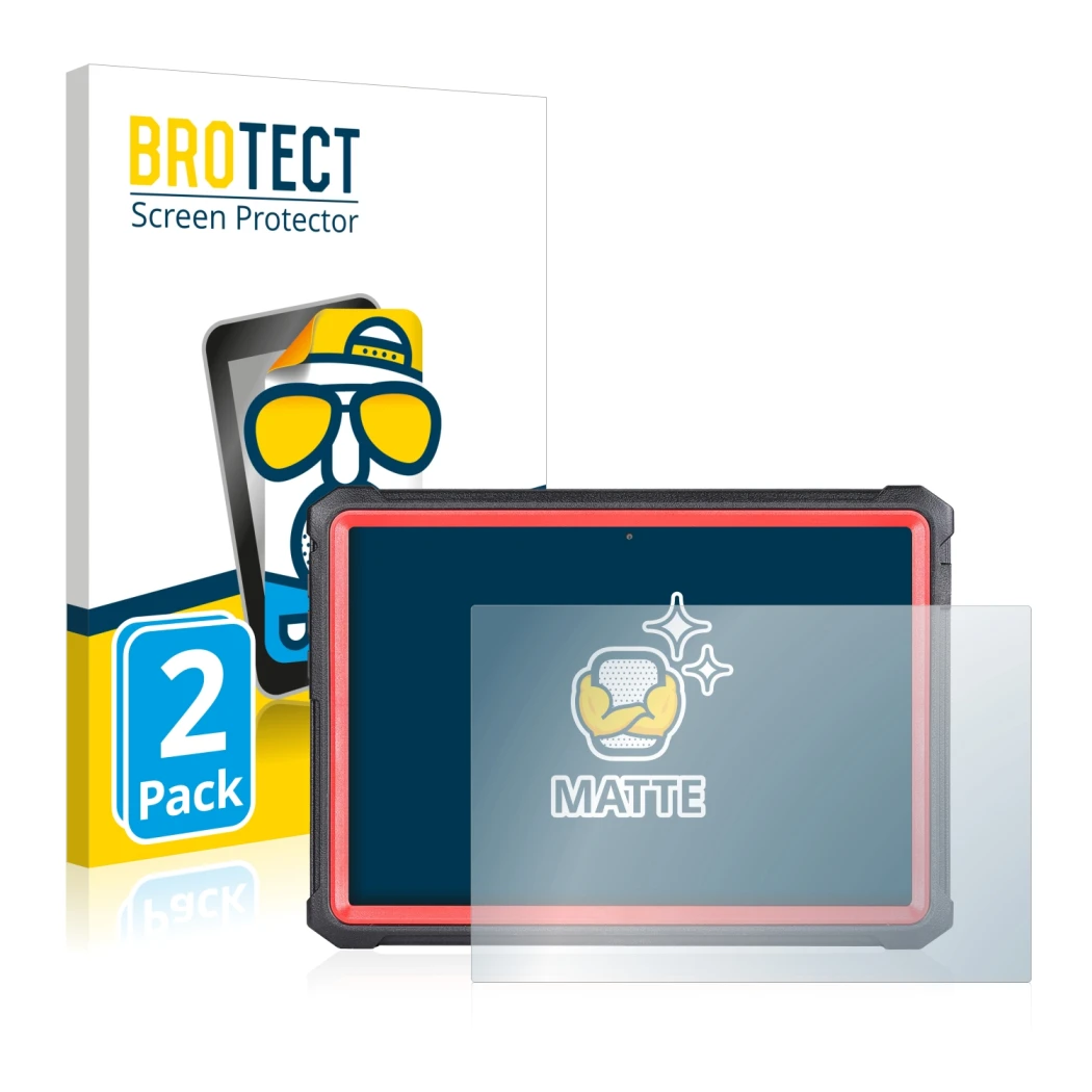 Parte frontale di una confezione del prodotto con il logo del marchio BROTECT. Accanto è raffigurato il dispositivo Launch X-4