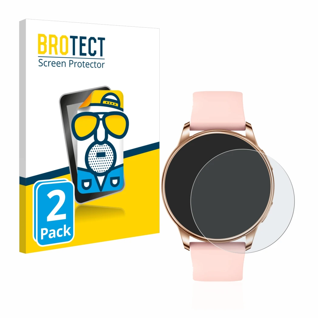 Parte frontale di una confezione del prodotto con il logo del marchio BROTECT. Accanto è raffigurato il dispositivo Levowatch