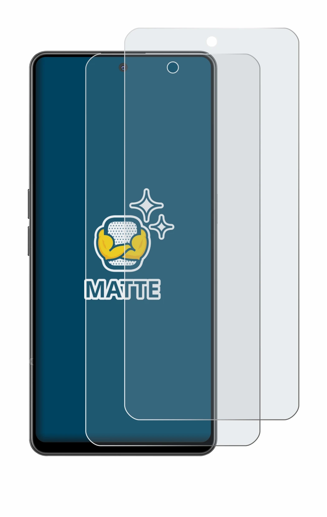 Immagine del dispositivo OnePlus Nord CE 3 Lite 5G con un'ampia varietà di protezioni per lo schermo.