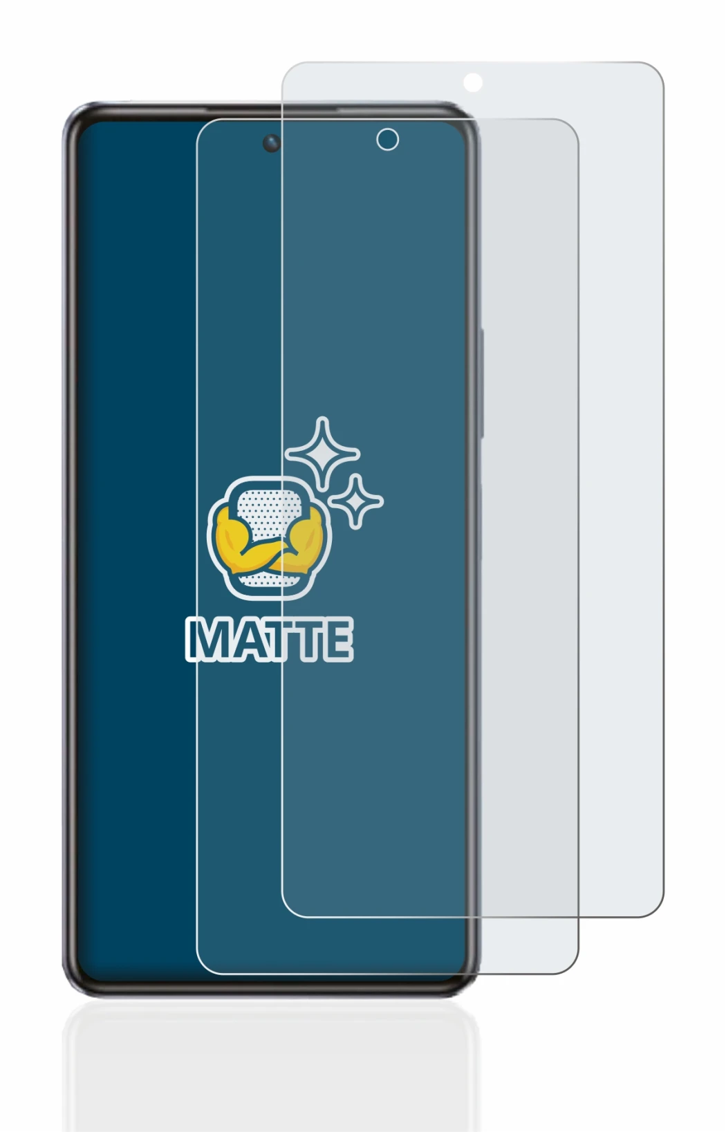 Immagine del dispositivo Infinix Note 30 Pro con un'ampia varietà di protezioni per lo schermo.