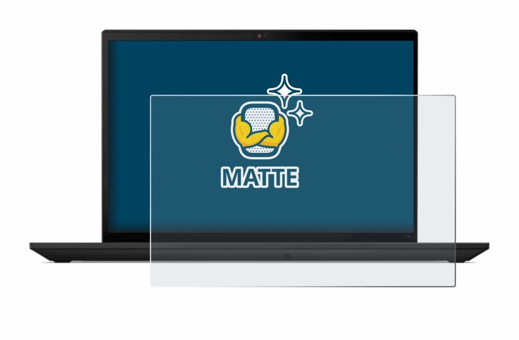Immagine del dispositivo Lenovo ThinkPad T14 Gen 4 con un'ampia varietà di protezioni per lo schermo.