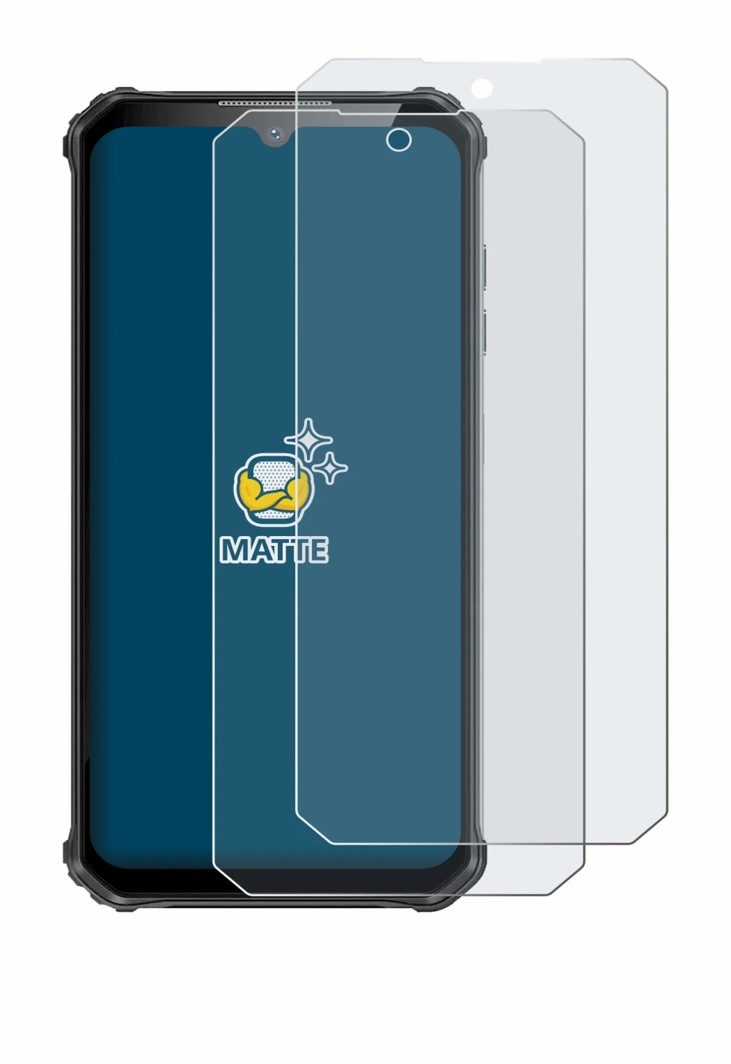Immagine del dispositivo Oukitel WP22 con un'ampia varietà di protezioni per lo schermo.
