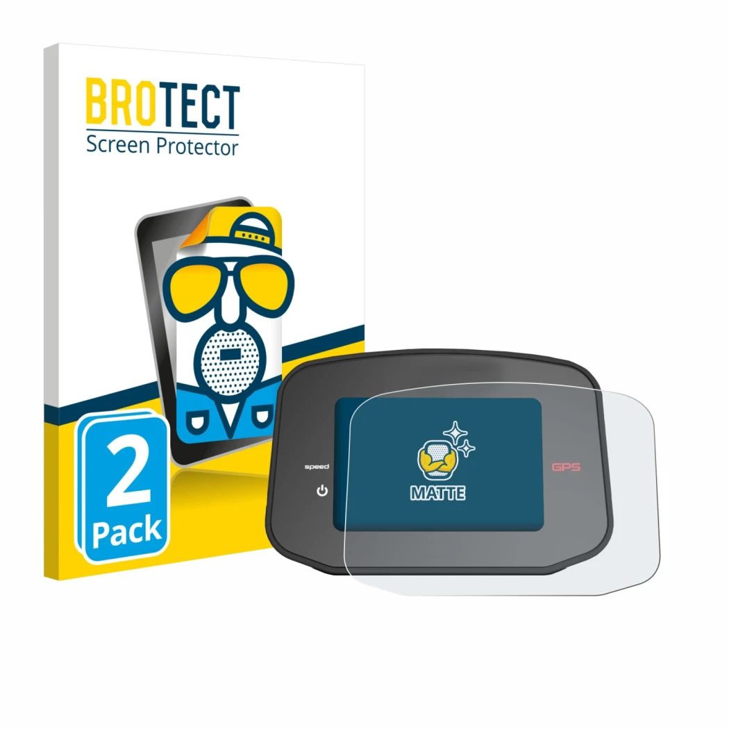 Parte frontale di una confezione del prodotto con il logo del marchio BROTECT. Accanto è raffigurato il dispositivo PowaKaddy