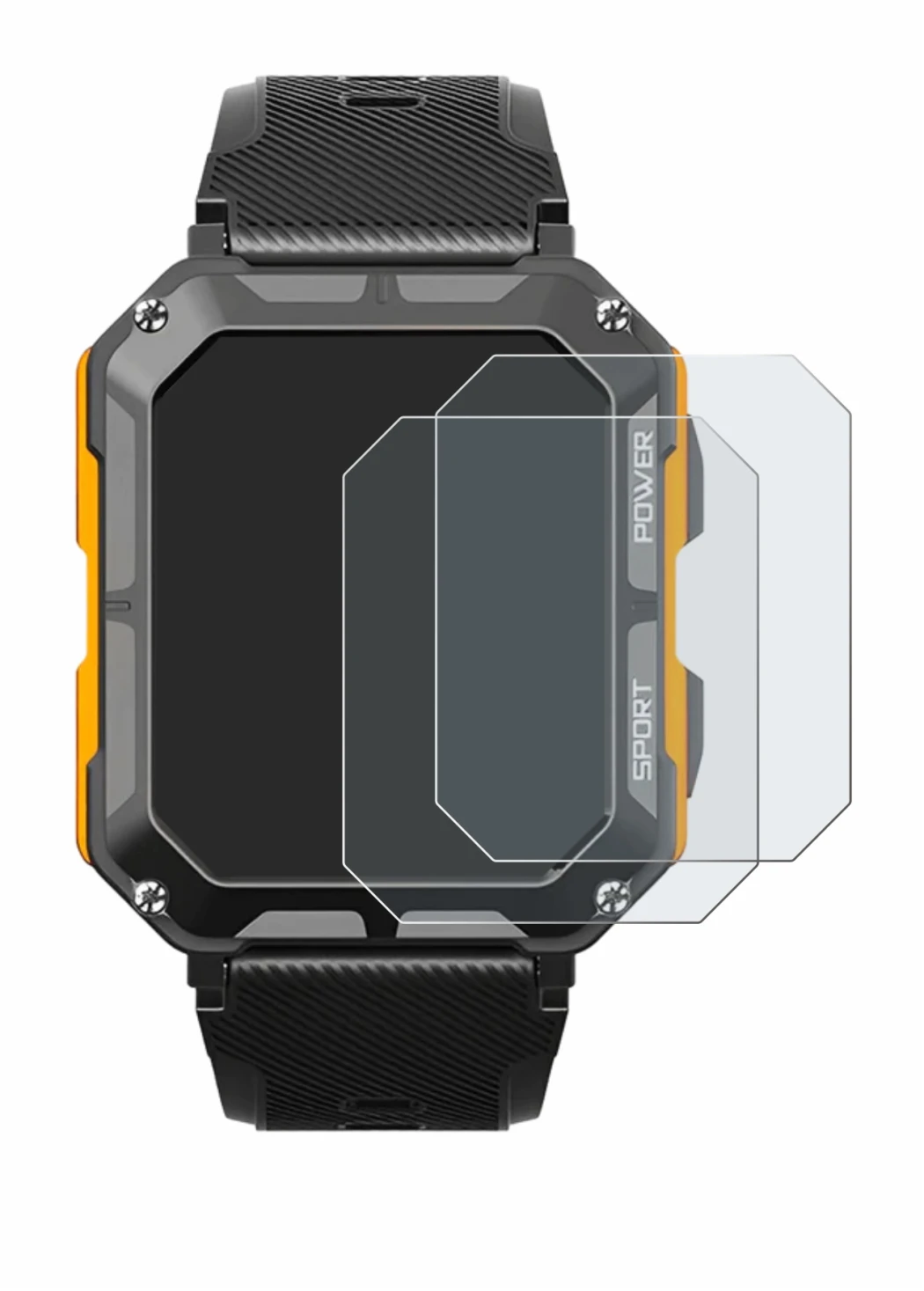 Immagine del dispositivo Njord Gear The Indestructible Smartwatch con un'ampia varietà di protezioni per lo schermo.